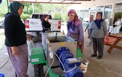 Antalya'da Üzüm Hasadı İçin Ücretsiz Sıkma Makinesi Desteği