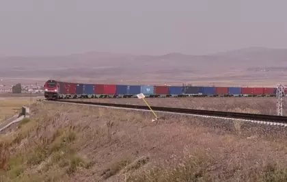 Bakü-Tiflis-Kars Demiryolu ile 250 Bin Ton Yük Taşındı