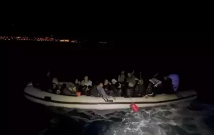 İzmir'de 33 Düzensiz Göçmen Kurtarıldı