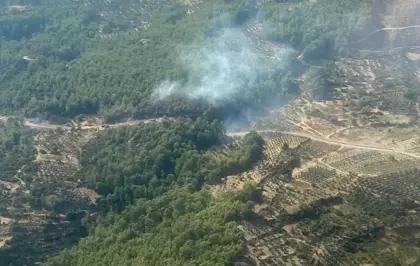 Fethiye'de Orman Yangınına Müdahale Ediliyor