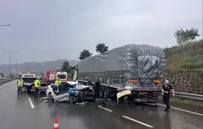 Ordu'da Trafik Kazası: 1 Ölü, 2 Yaralı
