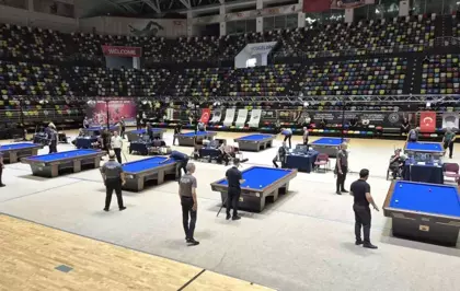 Samsun'da 3 Bant Bilardo Türkiye Şampiyonası Başladı