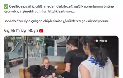 Kapalı Alanlarda Sigara Yasağı Denetimleri Sürüyor