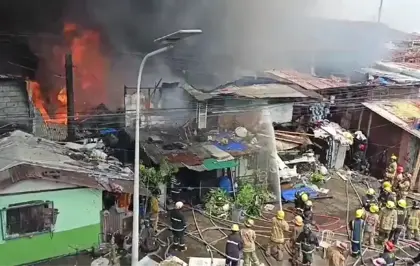 Manila'da Yangın Alarm Seviyesi Üçüncü Dereceye Yükseldi