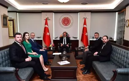 Ukrayna Büyükelçisi Nariman Celal, Savunma Sanayii Başkanı Haluk Görgün'ü Ziyaret Etti
