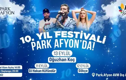 Park Afyon 10. Yıl Festivali’ni Kutluyor