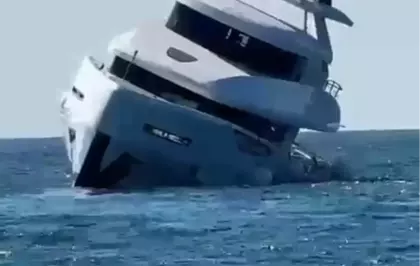 Lüks Yat 15 Dakika Sonra Battı