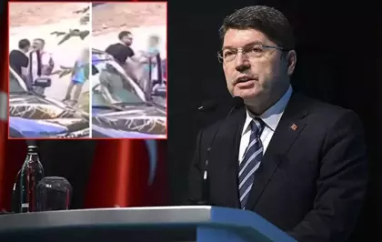 Görüntüler infial yarattı! Çocuklarının yanında babaya vuran şahıs için gözaltı kararı