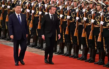 Macron'dan Xi'ye: ''Çin ve Fransa dengeli bir ekonomik idari sistemin temelini atmalı''