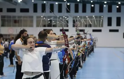 Salon Okçuluk Türkiye Şampiyonası Samsun'da başladı