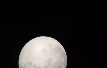 Trabzon'da öğrenciler dolunayı gözlemledi