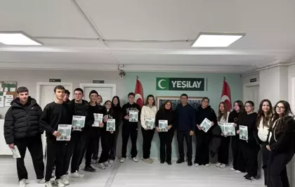 Özejder Sosyal Bilimler Lisesi öğrencileri Yeşilay Çorum Şubesini ziyaret etti