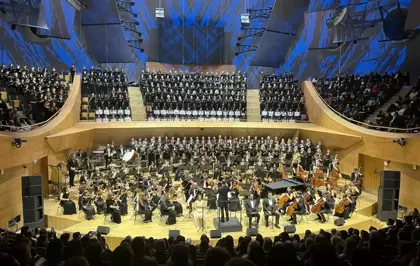 Devlet Çoksesli Korosu, 'Dünya Koro Günü'nde 500 kişiyle sahne aldı