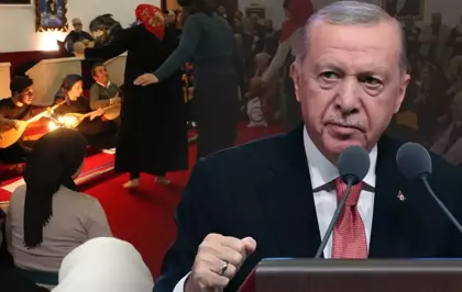 Cumhurbaşkanı Erdoğan, Özel'in ''Cemevi, Cümbüş evi'' iddiasına ateş püskürdü