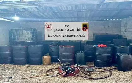 Akçakale'de 3 bin 900 litre kaçak akaryakıt ele geçirildi