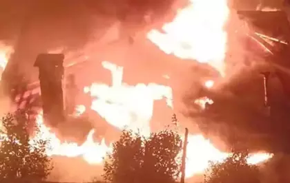 Ordu'da Ahşap Ev Yangında Kullanılamaz Hale Geldi