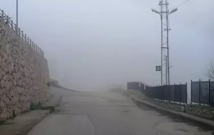 Amasya'da sis etkili oldu