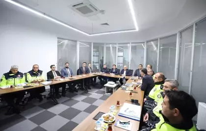 Vali Çiçek ve Başkan Büyükkılıç, Trafik Koordinasyon Toplantısına katıldı
