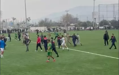 Aydın'da amatör lig maçından sonra futbolcular kavga etti