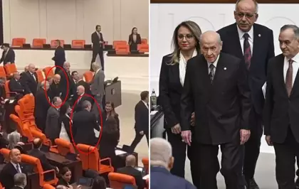 Meclis'teki bütçe maratonunun son gününe damga vuran an! Uzaktan selamlaştılar