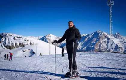 Mergabütan Kayak Merkezi'nde sezon açıldı