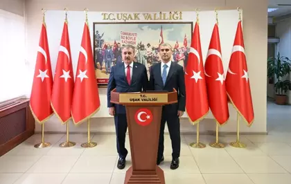 BBP Genel Başkanı Destici, Uşak'ta ziyaretlerde bulundu