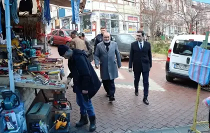 Küre ilçesinde Kaymakam Çakır ve Belediye Başkanı Turan esnafı ziyaret etti