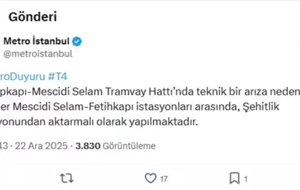 Topkapı'da tramvay raydan çıktı; yolcular tahliye edildi