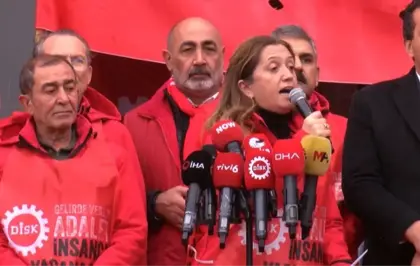 DİSK üyeleri, Ankara'ya yürüdü