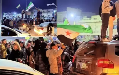 Terör örgütünün saldırıları sonrası Suriyeliler sokağa çıktı