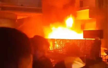 Ümraniye'de iş yerinde yangın