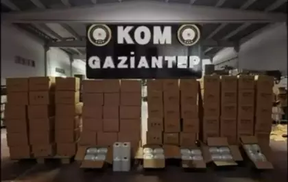 Gaziantep'te 4 bin 520 litre etil alkol ele geçirildi