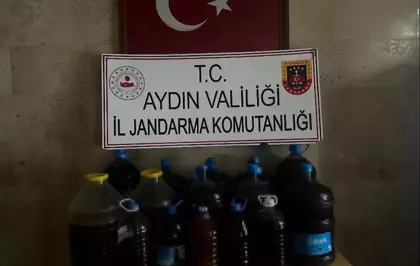 Aydın'da Sahte Şarap Operasyonu: 202 Litre Sahte Şarap Ele Geçirildi