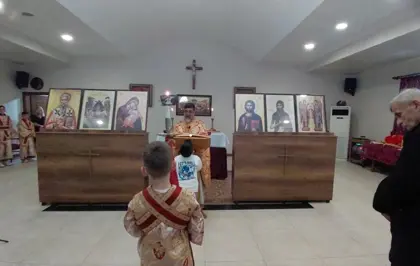 Hatay'da St. İlyas Rum Ortodoks Kilisesi'nde Noel ayini düzenlendi