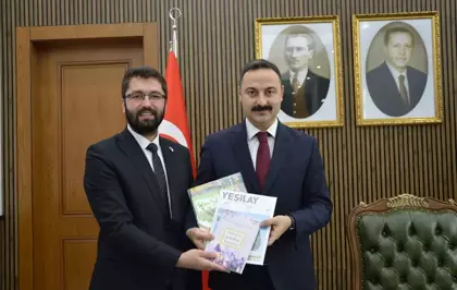 Yeşilay Samsun Şube Başkanı Güneş'ten Havza Kaymakamı Ayvat'a ziyaret