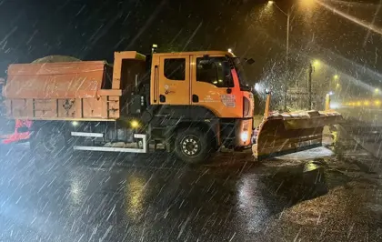Bolu Dağı'nda kar yağışı başladı