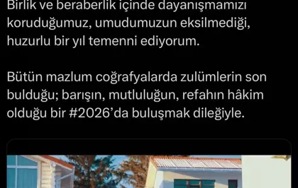 Emine Erdoğan'dan yeni yıl mesajı