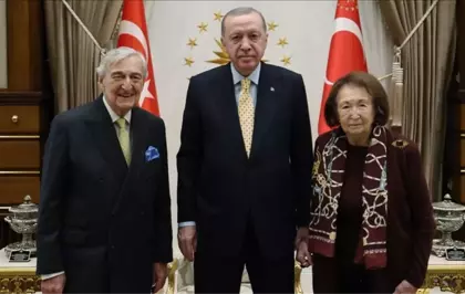 Erdoğan, Rahmi Koç ve Semahat Arsel'i kabul etti