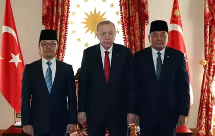 Cumhurbaşkanı Erdoğan, Endonezya Dışişleri ve Savunma Bakanlarını kabul etti