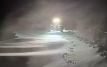 Samsun'da karla mücadele sürüyor