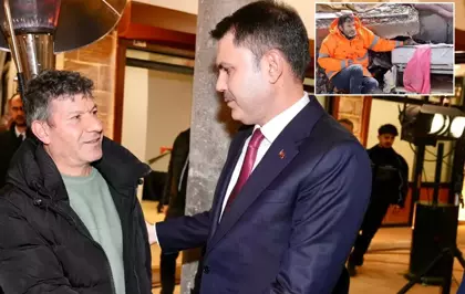 Depremin yıl dönümünde duygulandıran buluşma! Bakan Kurum ile acılı baba bir araya geldi