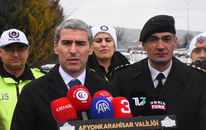 Afyonkarahisar Valisi Aktaş, Afyonkarahisar - Ankara kara yolu uygulama noktasını ziyaret etti