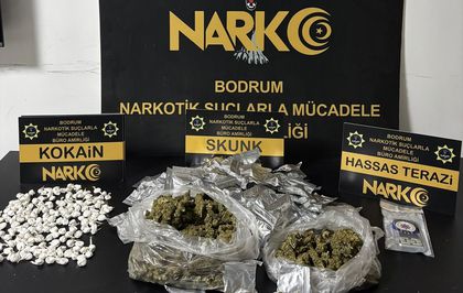 Bodrum'da uyuşturucu operasyonunda 3 zanlı tutuklandı