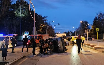 Çorum'da cip ile kamyonetin çarpıştığı kazada 2 kişi yaralandı