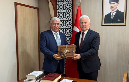 Çorum İş İnsanları Platformu üyeleri Müftü Yığman'ı ziyaret etti