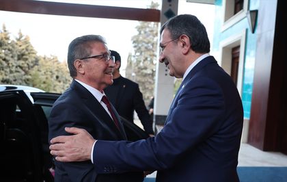 Cumhurbaşkanı Yardımcısı Yılmaz, KKTC Başbakanı Üstel ile görüştü Açıklaması