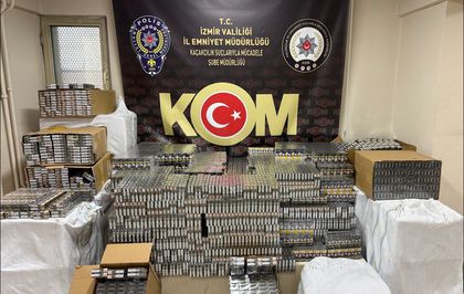 İzmir'de kaçak tütün operasyonunda 1 kişi tutuklandı