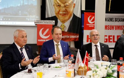 Yeniden Refah Partisi Genel Başkanı Erbakan, Samsun'da iftar programına katıldı