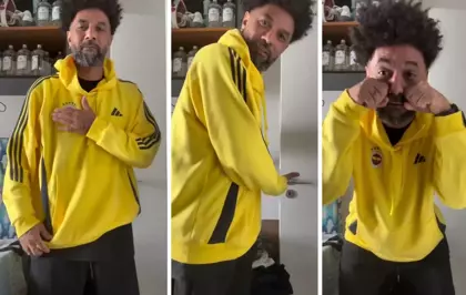 Cristian Baroni maç biter bitmez telefona sarıldı