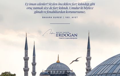 Cumhurbaşkanı Erdoğan'dan Ramazan Mesajı